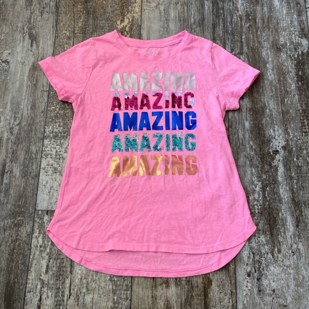 Girls Pink Amazing Shirt Size 10/12